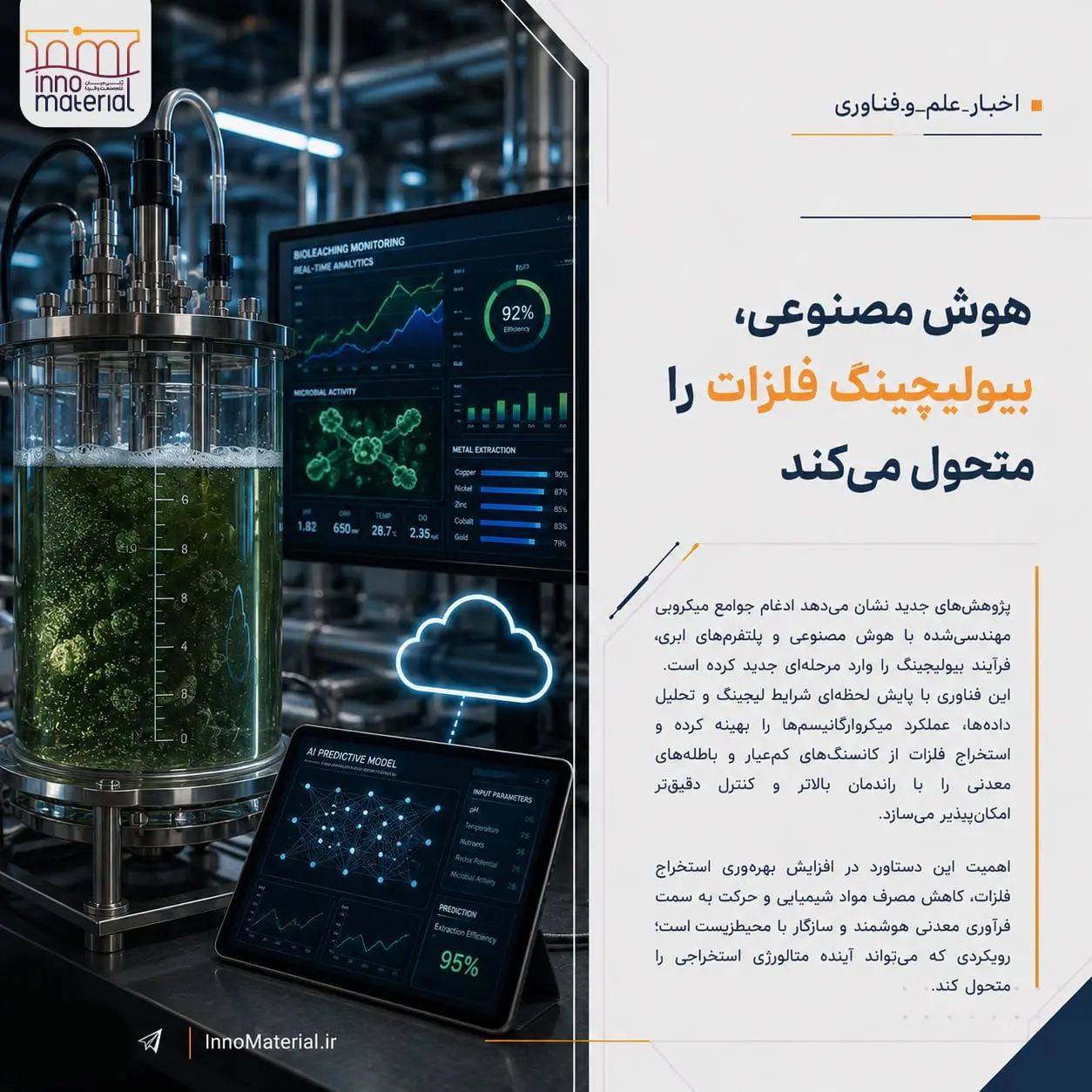 هوش مصنوعی، بیولیچینگ فلزات را متحول می‌کند